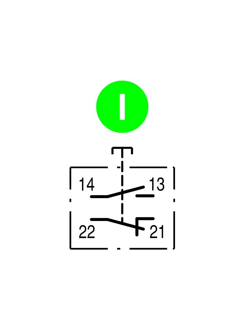 M22-D-G-X1/KC11/I Kaseta z przyciskiem zielonym /I/ 1Z 1R IP67 216522 EATON