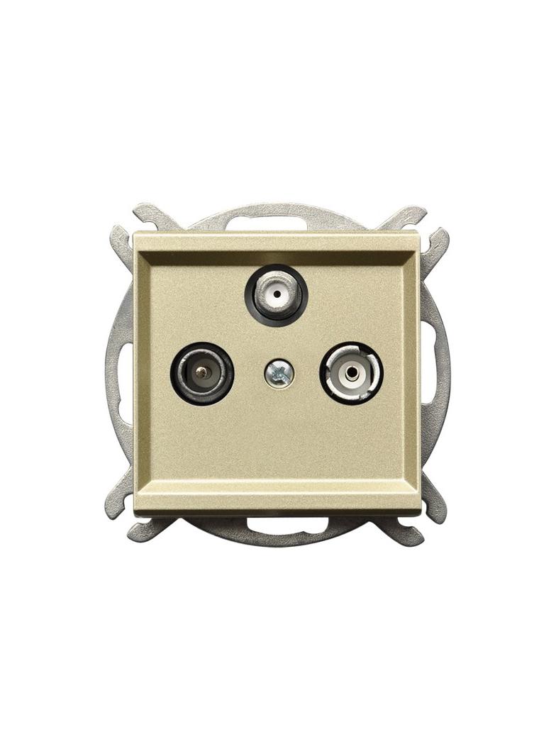 SONATA Gniazdo RTV-SAT końcowe - kolor szampański złoty