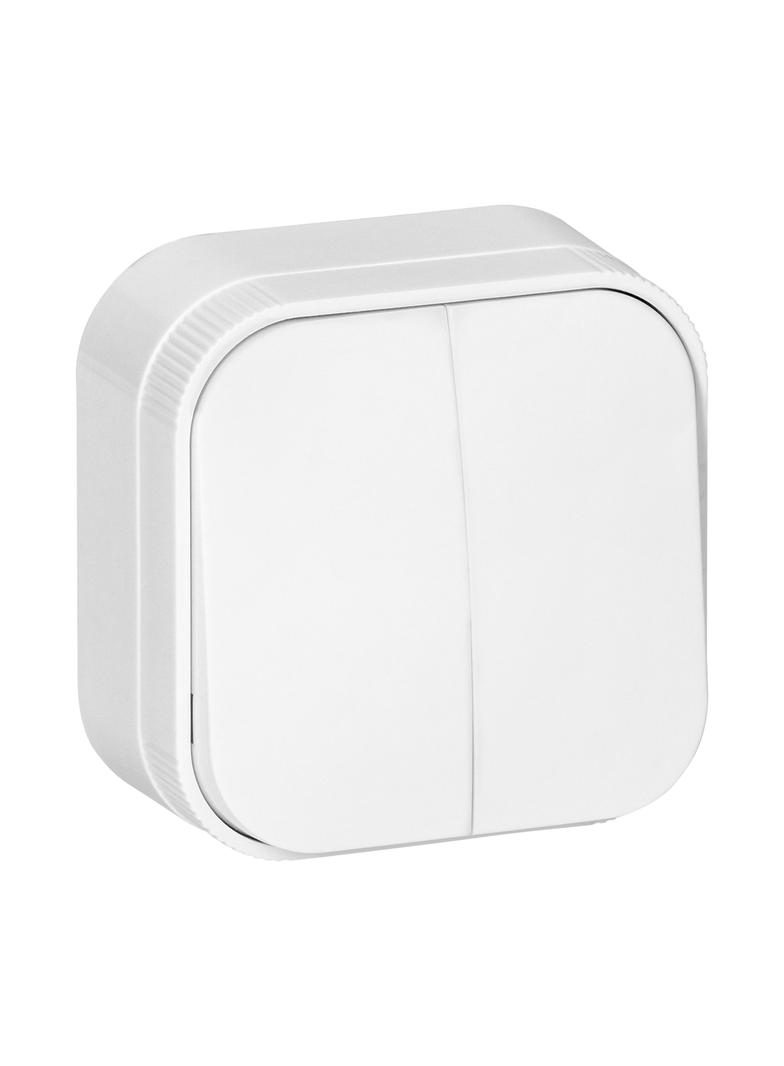 Łącznik świecznikowy natynkowy ToDo IP20, biały, 10 szt.