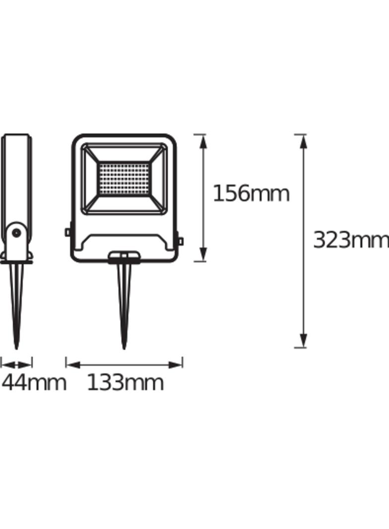 ENDURA GARDEN FLOOD 20W 830 SPIKE LEDV Oprawa zewnętrzna