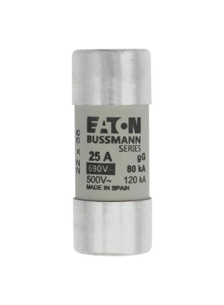 CYLINDRICAL FUSE 22 x 58 25A GG 690V AC Wkładka cylindryczna 22 x 58mm 25A GG 690V AC C22G25 EATON