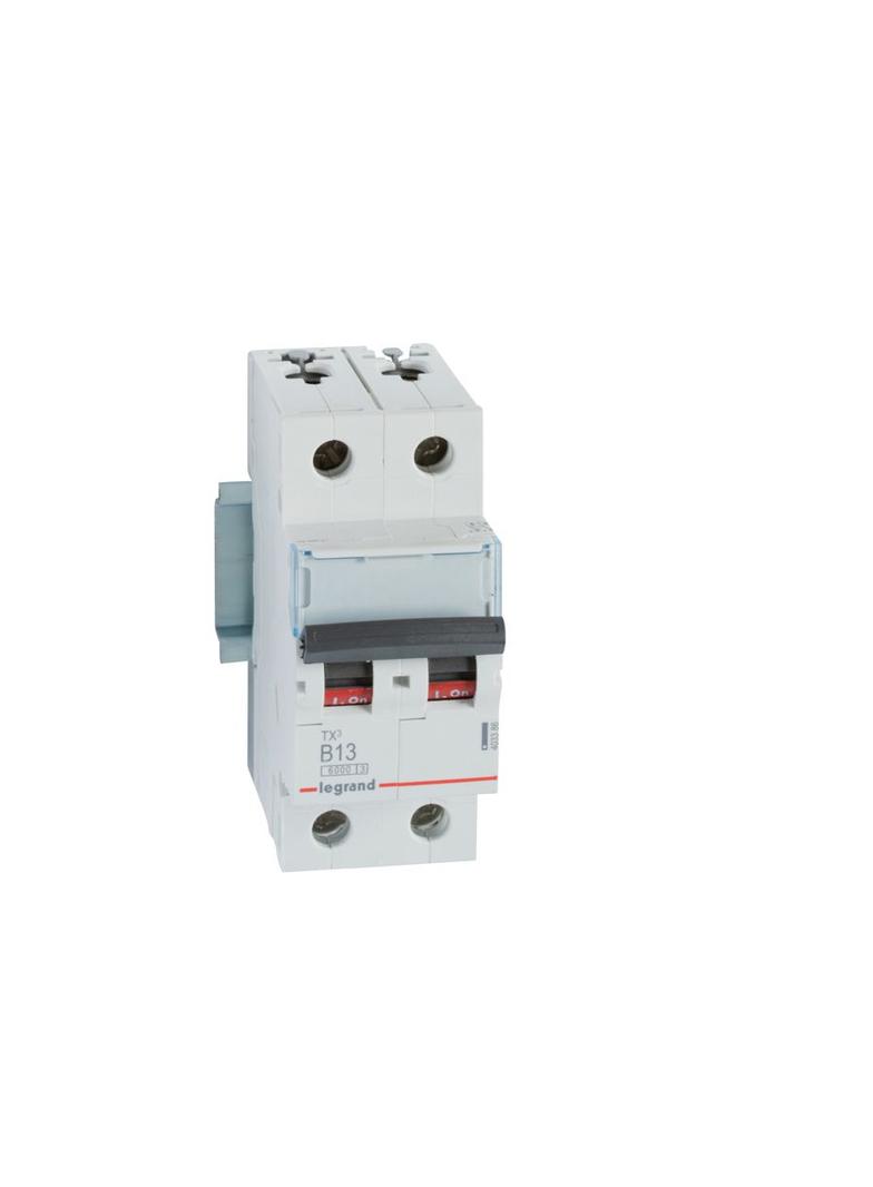 WYŁĄCZNIK NADPRĄDOWY S 302 2P B 13A 6000A SERII TX3, Legrand