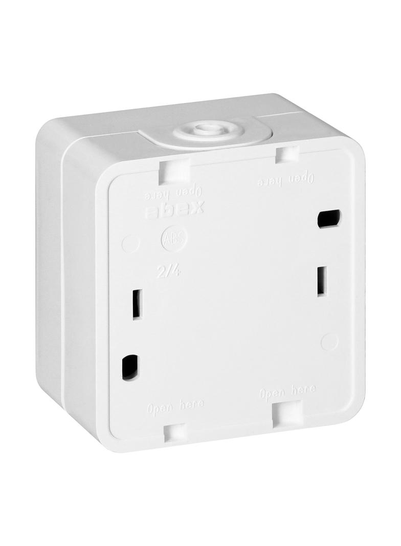 Łącznik zwierny natynkowy 10A, 250V, światło/dzwonek IP44, SMART, biały WNT-6/7S BIAŁY ORNO