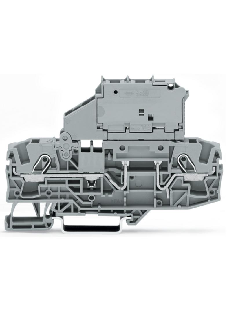 TOPJOBS złączka 2-przewodowa 6 mm2 bezpiecznikowa szara