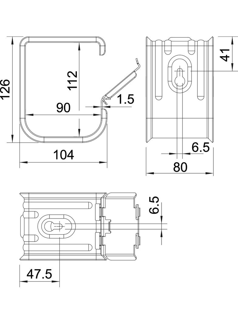 OBEJMY OBO-GRIP 2031/70 M 6X50