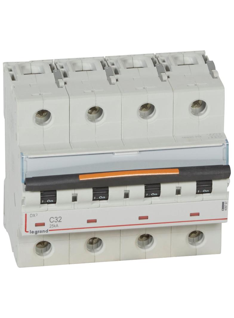 Wyłącznik Nadprądowy S324 C32 4P 32A 25Ka DX3 409797 LEGRAND
