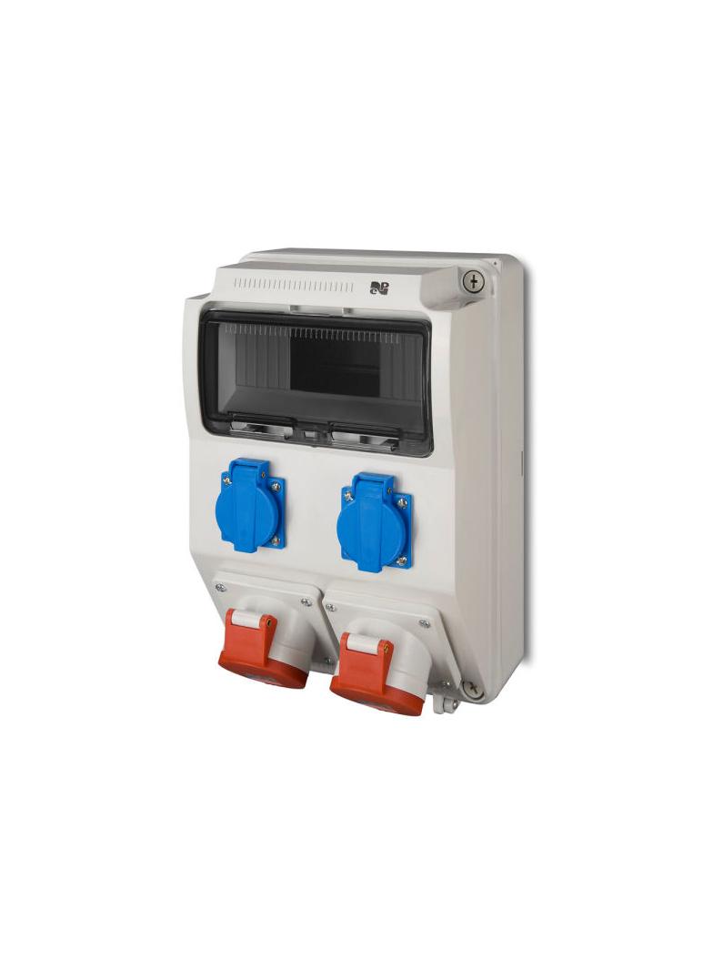 ROZDZIELNICA RS 9 MOD 2X 2P+Z  2X 3P+N+Z 16A