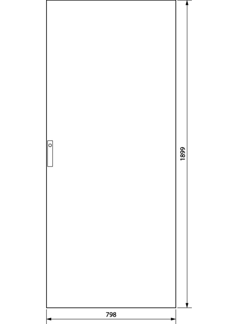 univers Drzwi prawe pełne IP54 1900x800mm FZ214D HAGER
