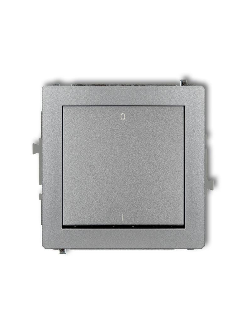 DECO Mechanizm łącznika dwubiegunowego srebrny metalik