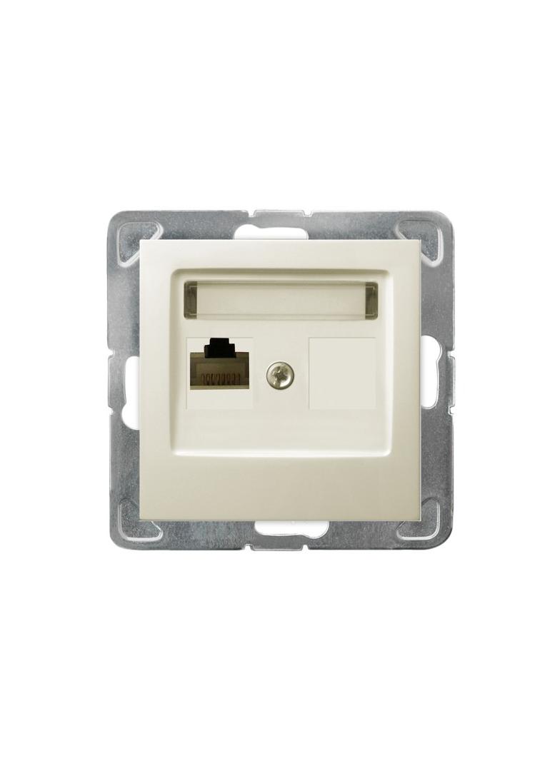 IMPRESJA Gniazdo komputerowe pojedyncze, kat. 5e MMC - kolor ecru