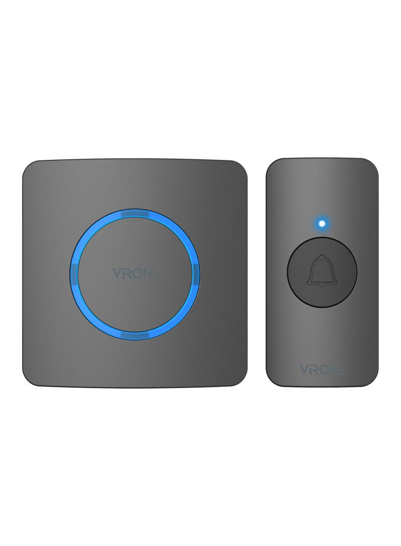 ENGA AC, dzwonek bezprzewodowy sieciowy, learning system, 38 dźwięków, 200m, czarny