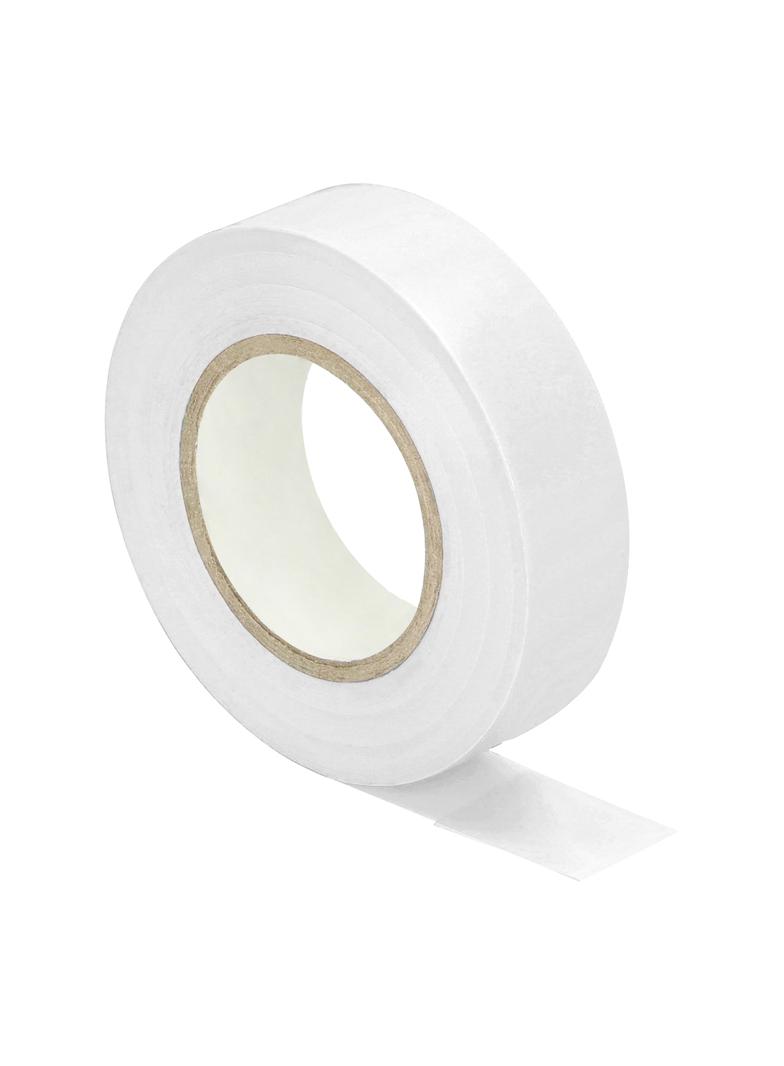 Zestaw 10 taśm izolacyjnych 19mm, biała, uniepalniona, grubość 0,13mm, długość 20m