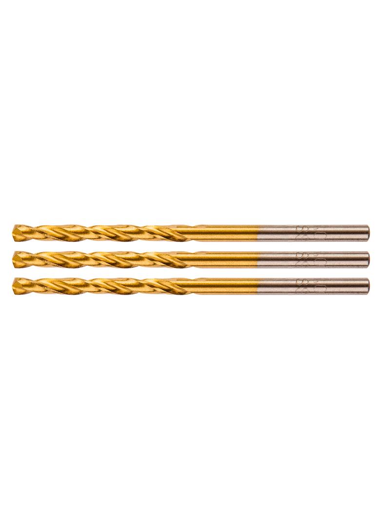 Wiertła do metalu HSS-TiN 2.4 mm, 3 szt.