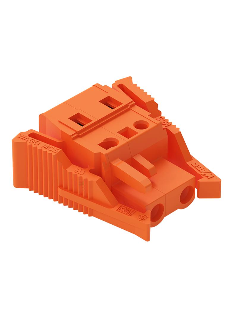 MCS-MIDI Classic gniazdo 2-bieg. pomarańczowe raster 7,62 mm /50szt./ WAGO