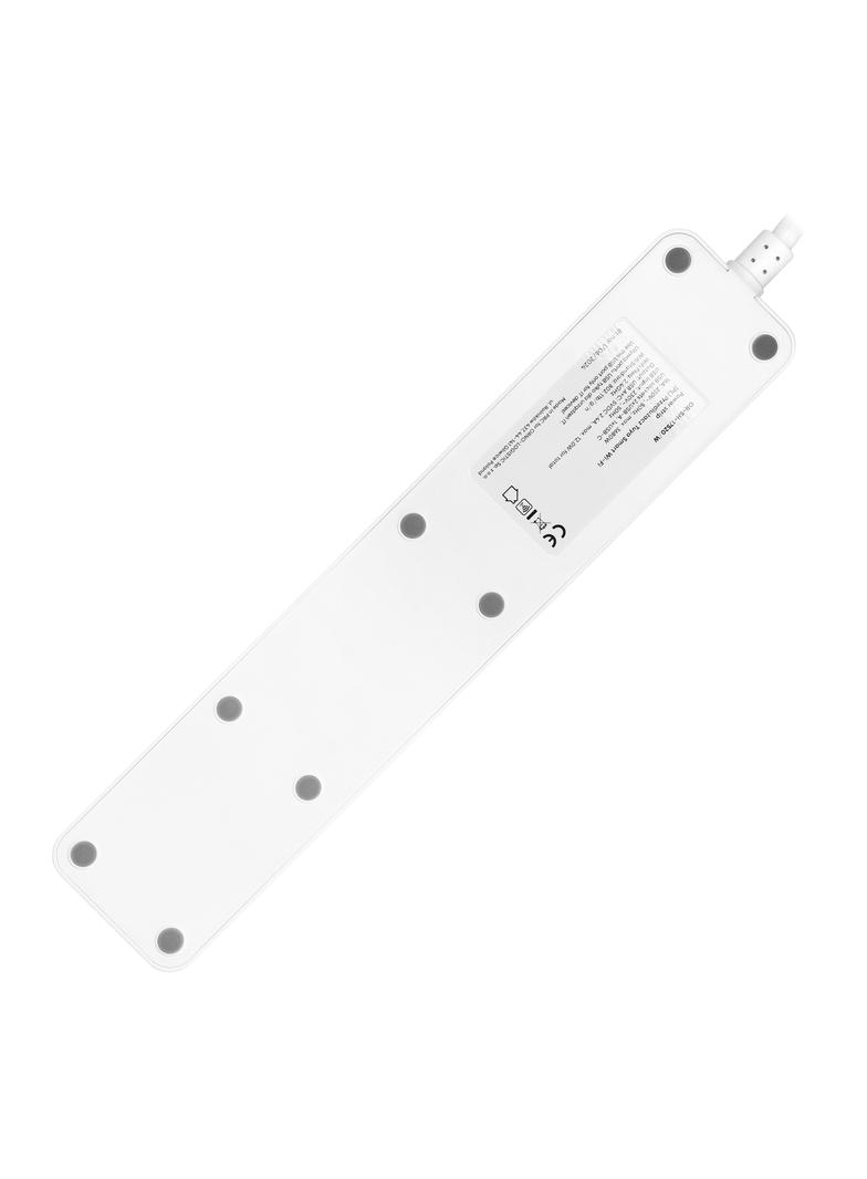 Przedłużacz z 3 gniazdami z uziemieniem i wyłącznikiem 2xUSB Tuya Smart Wi-Fi biały