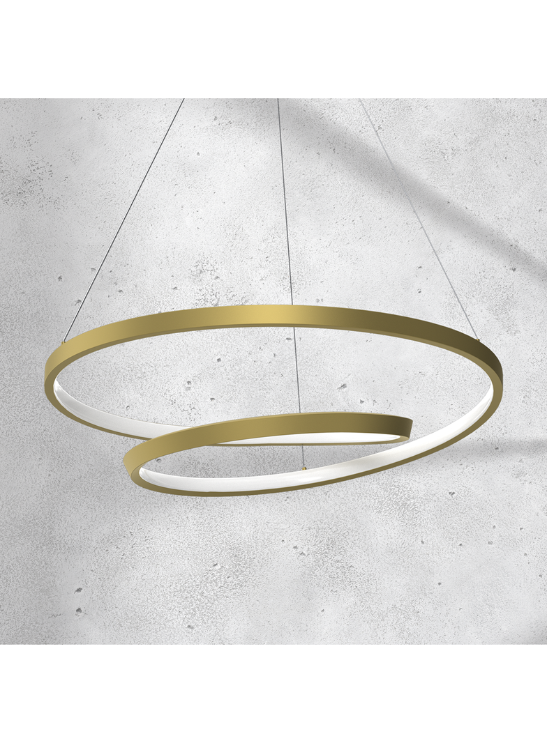 MILAGRO Lampa wisząca LUCERO GOLD 48W LED