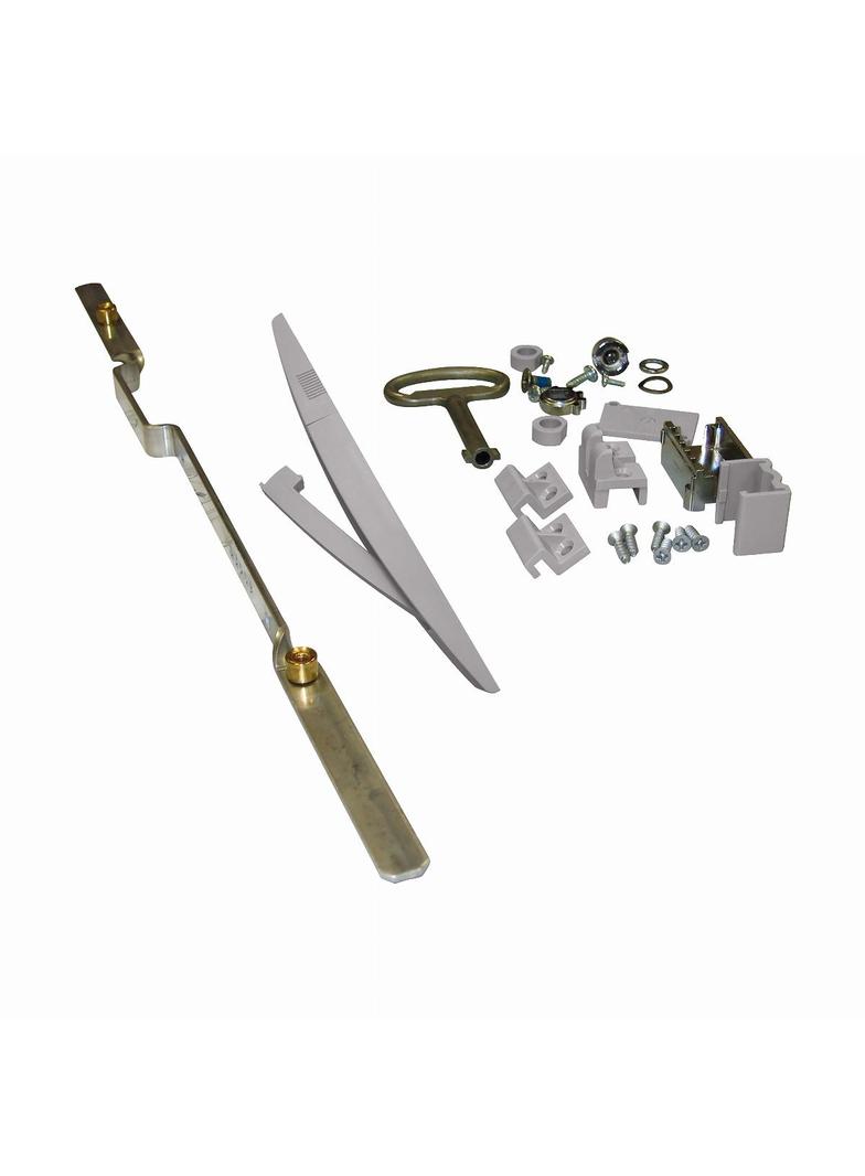 Thalassa Zamek z klamką i cięgnami do PLA o wysokości 1250 mm RAL 7035