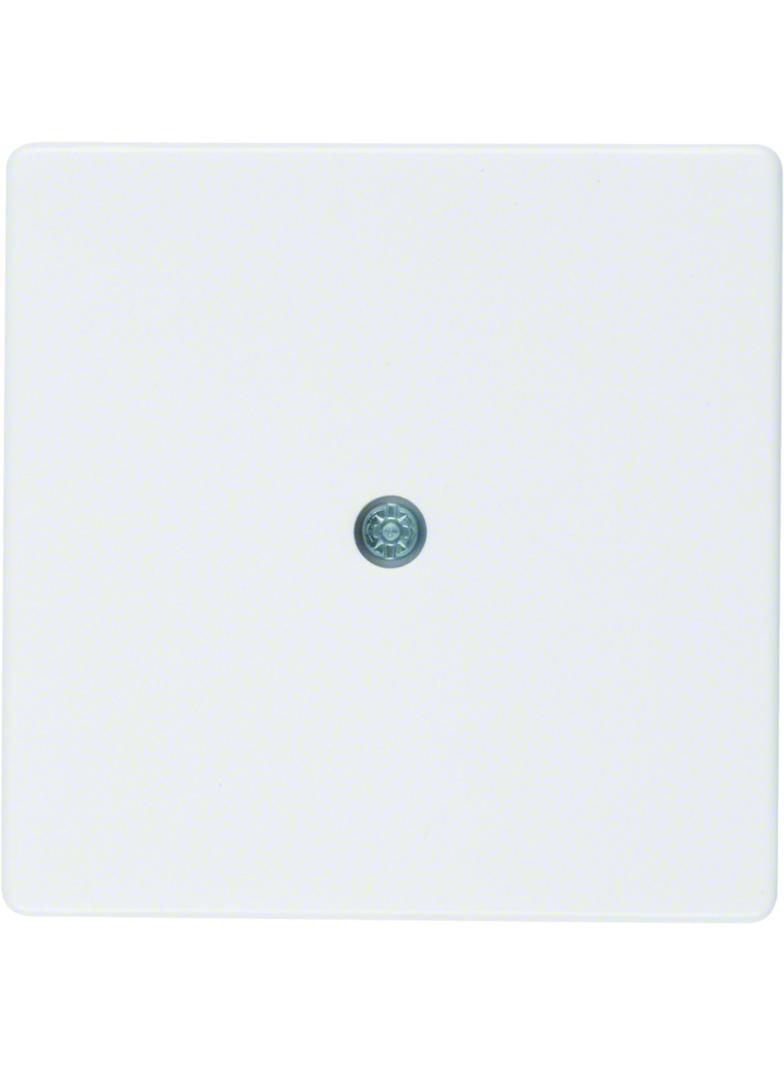 BERKER Q.x Płytka czołowa do przyłącza kablowego biały aksamit 10196089 HAGER