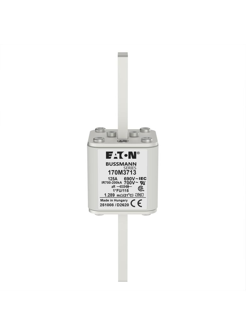 FUSE 125A 690V 1*FU/115 AR UC Wkładka szybka 125A AC 690V rozmiar 1 45x45x148 mm aR, 170M3713 EATON
