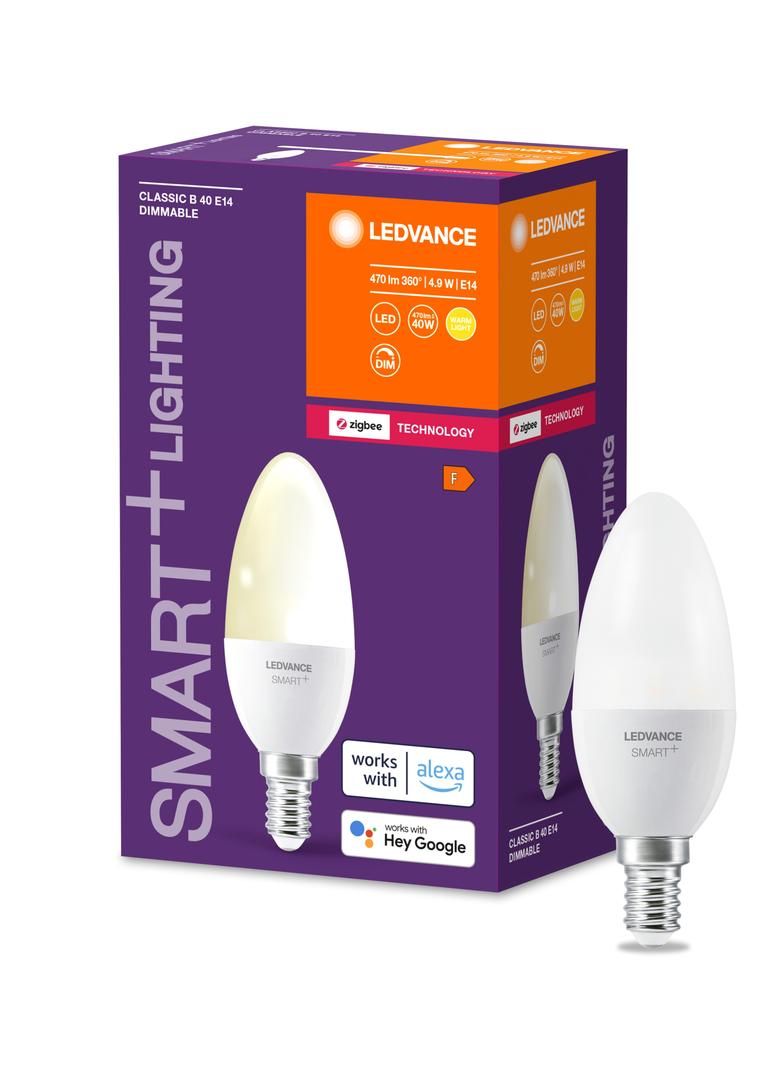 Lampa LED SMART+ ZB CL B Frosted DIM 40 yes 4,9W/ E14