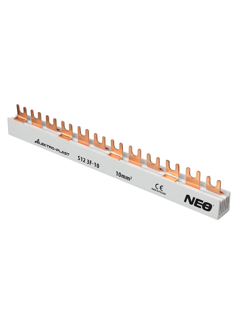 Szyna łączeniowa widełkowa 3P 12M 10mm2 S12 3F-10 45.122 OPATÓWEK
