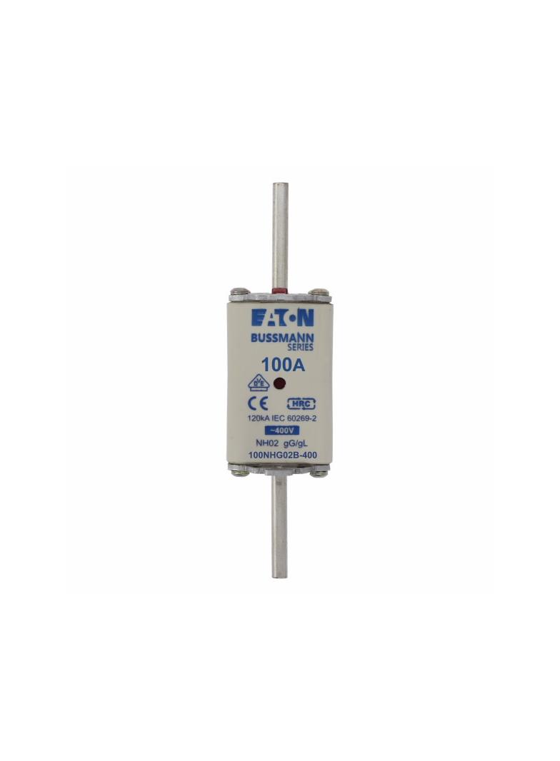NH FUSE 100A 400V GG/GL SIZE 02 Wkładka NH02 100A 400V GL/GG podwójny wskaźnik 100NHG02B-400 EATON