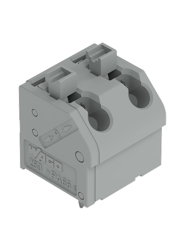Listwa zaciskowa do płytek drukowanych 2-biegunowa szara raster 7,5mm /85szt./ 250-602 WAGO