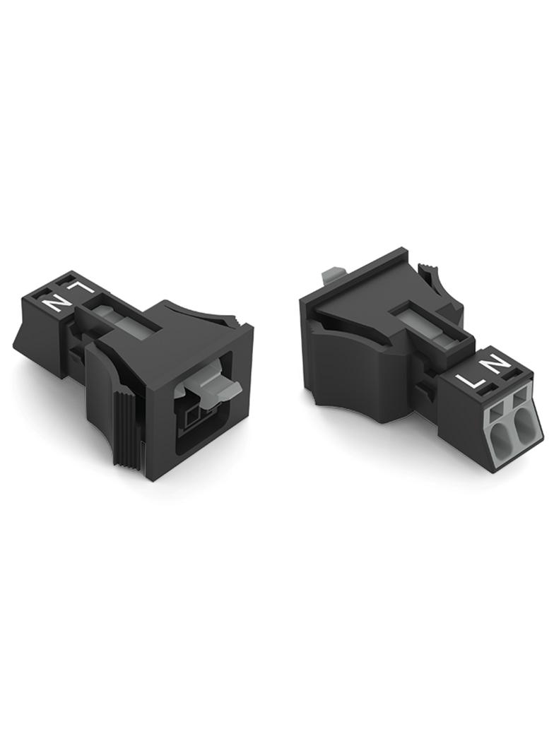 WINSTA MINI gniazdo 2-torowe SnapIn białe /50szt./ WAGO