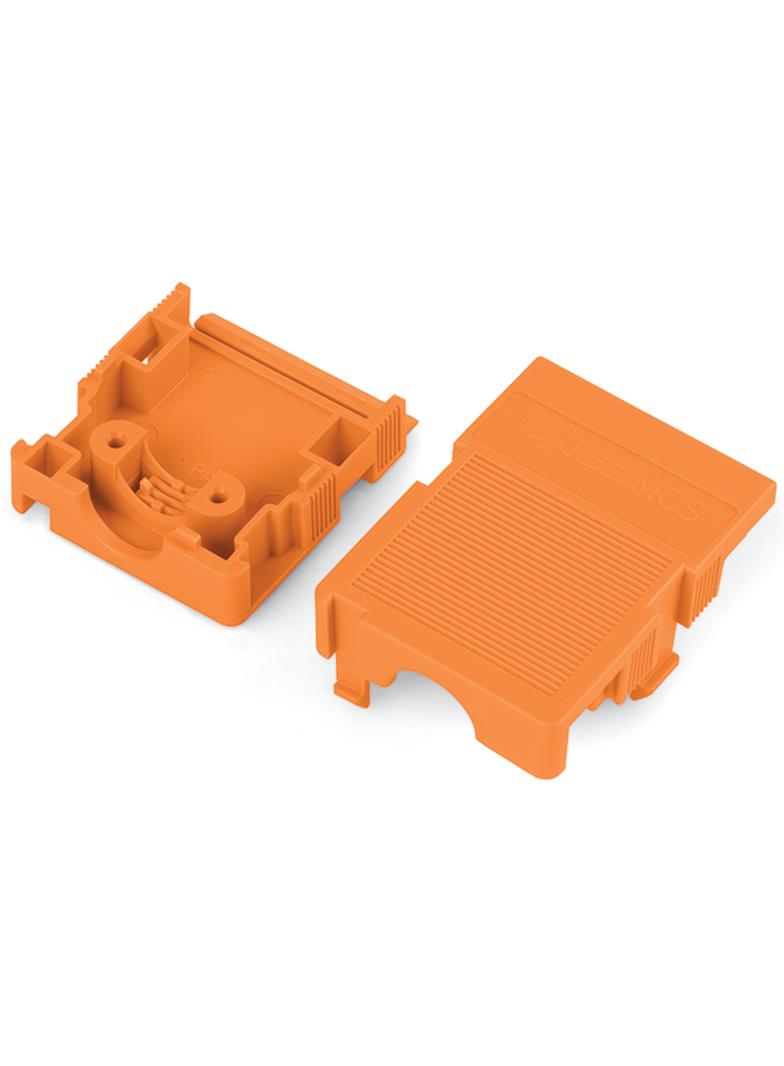 obudowa zabezpieczająca przewody 2-bieg. pomarańczowa raster 5,08 mm