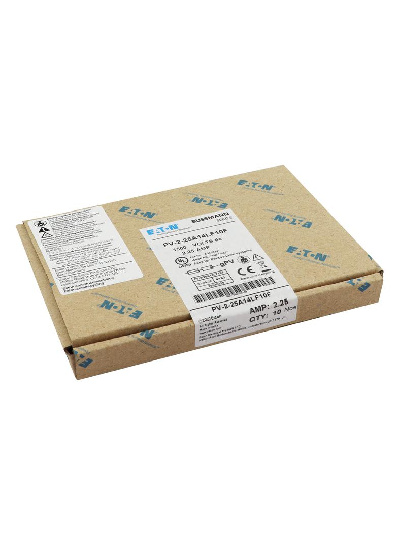 PV-2-25A14LF10F Wkładka PV cylindryczna 2.25A 1500V DC 14x65MM 10MM mocowanie PV-2-25A14LF10F EATON