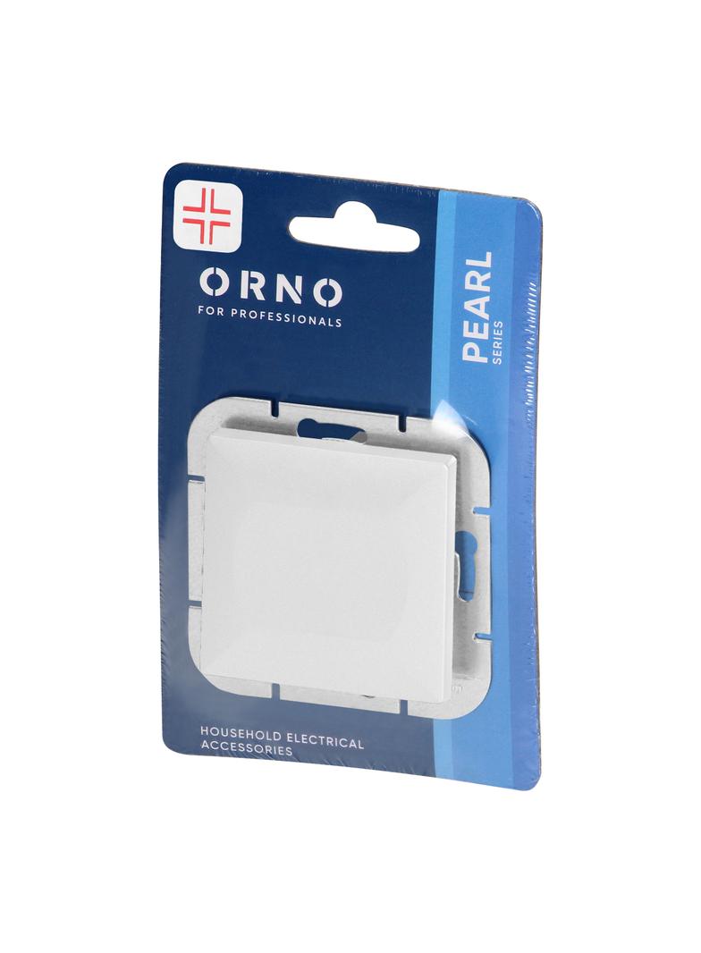 Łącznik krzyżowy podtynkowy Pearl, 10A, 250V, WP-8P, biały OR-OE-7703/W ORNO