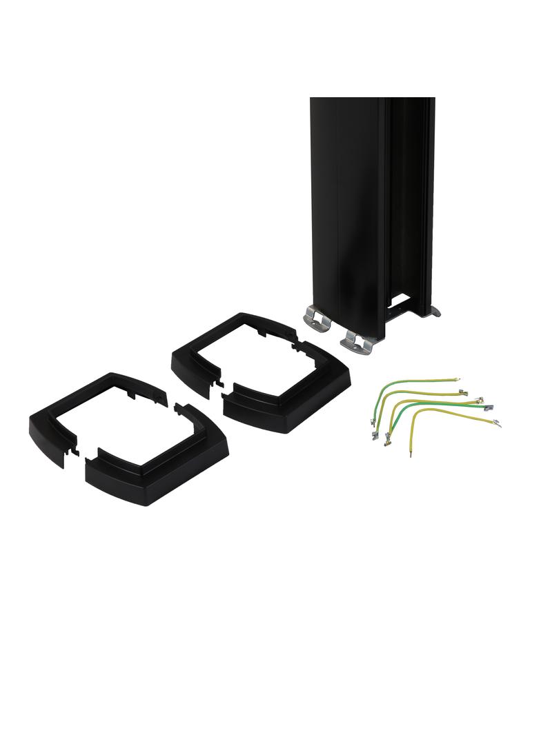 Kolumna uniwersalna 2-komorowa 3,9m, czarna, Legrand