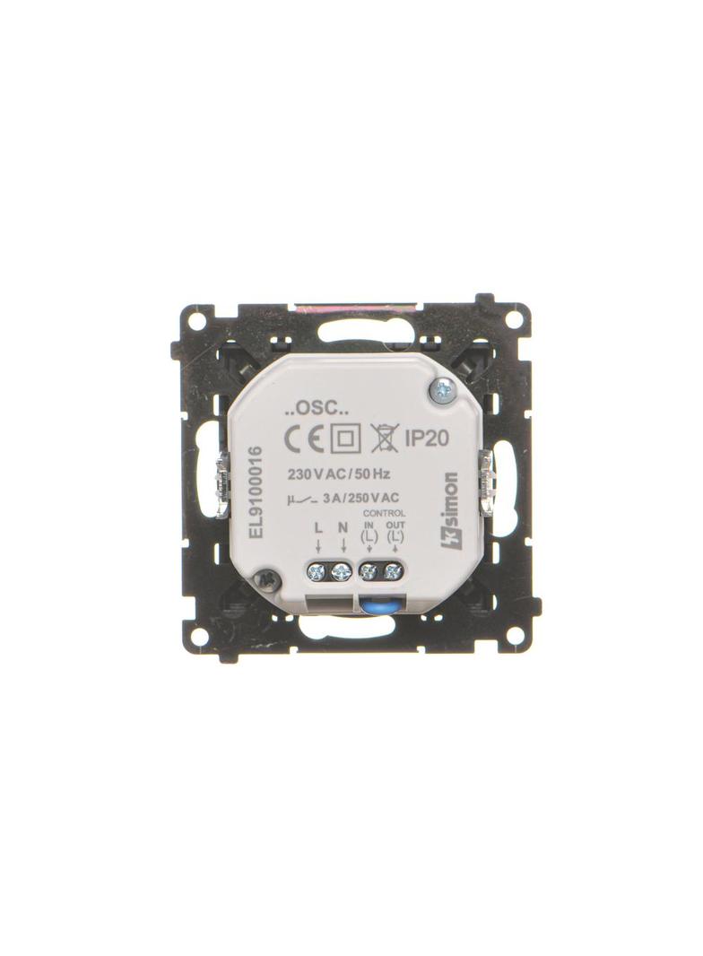 Simon 55 Oprawa oświetleniowa LED 230V z czujnikiem ruchu (1,23 W) Barwa ciepła biała 3100K Czarny m