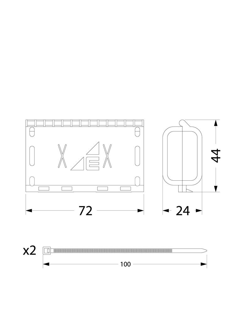 MZGEL72 Mufa z żelem / 72*40*24mm GELEBOX, IPX8, 0,6/1kV 39.72 OPATÓWEK