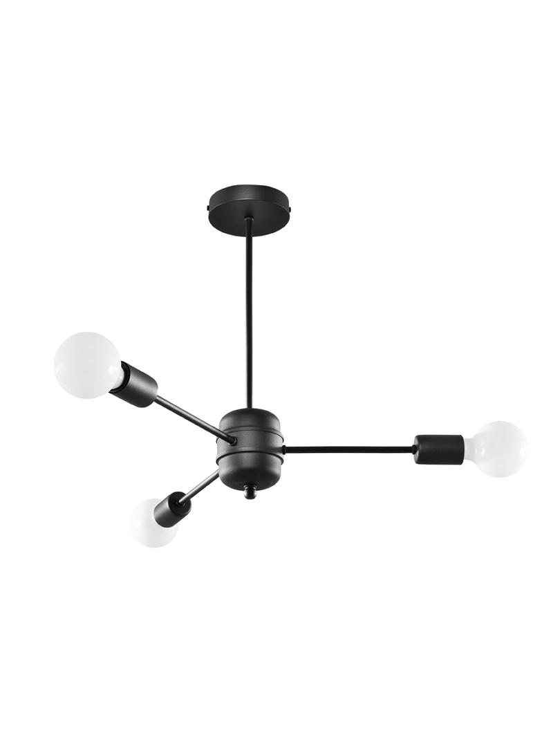 Sollux Żyrandol LANGO 3 czarny SL.1021