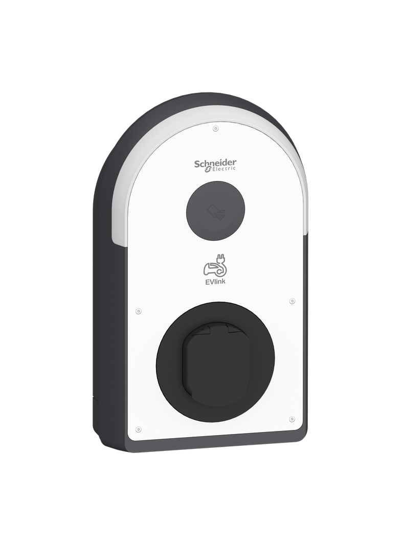 Stacja ładowania, EVlink Pro AC/ AC Metal 3f 22kW z gniazdem T2S, wbudowane zabezpieczenia RCD B-EV,