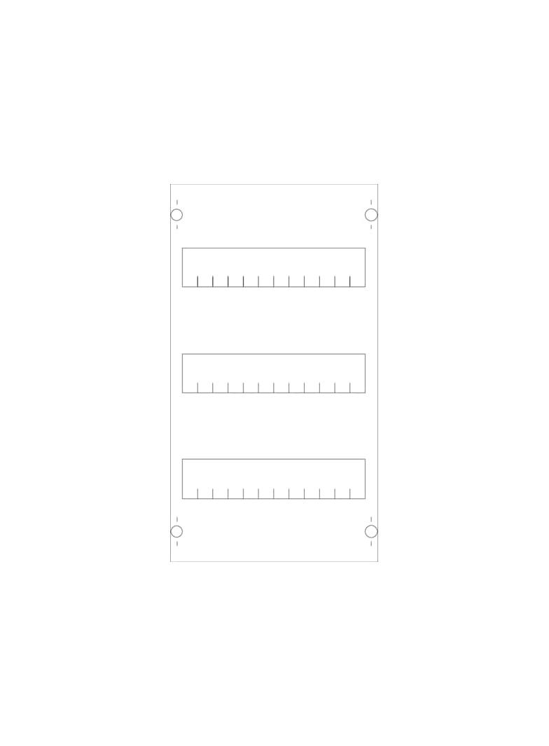 1V00A Pole rozdzielcze na szerokość 1 kolumny