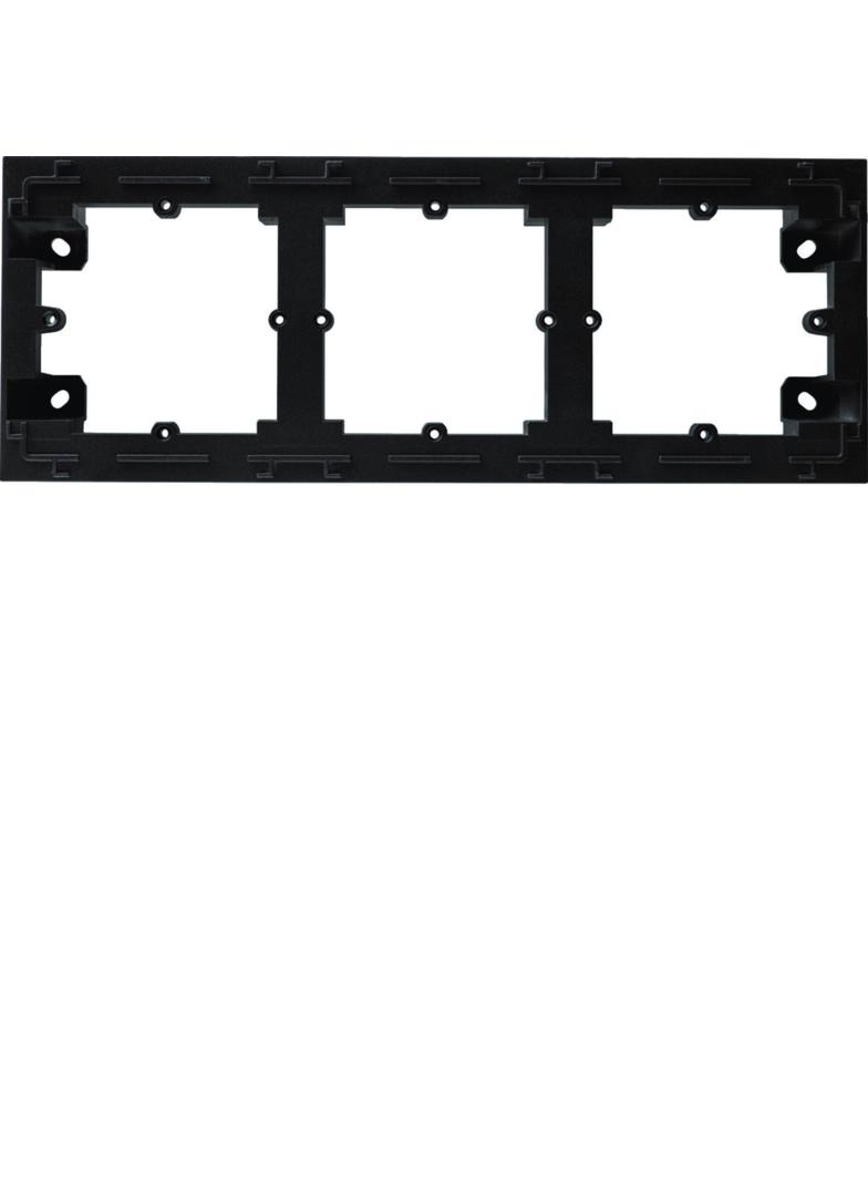 lumina intense Adapter natynkowy potrójna czarny WL5833 HAGER