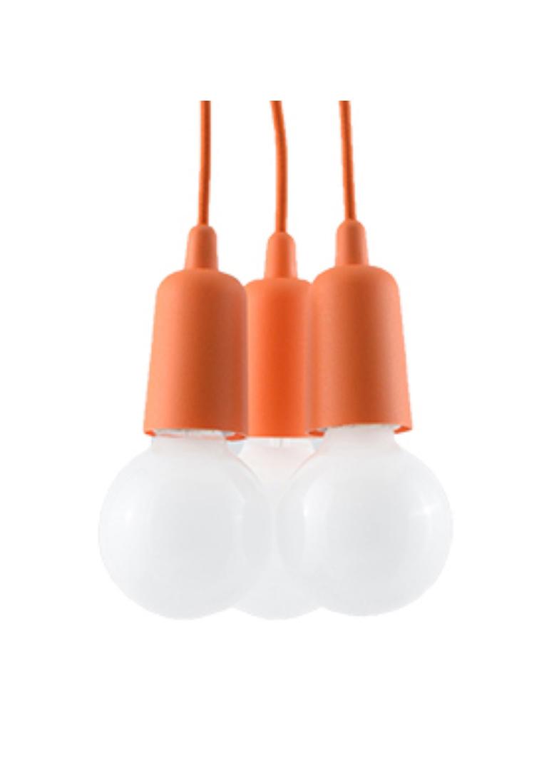 Sollux Lampa wisząca DIEGO 3 pomarańczowy SL.0585