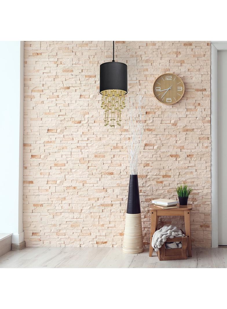 lampa wisząca Almeria E27 czarno/złota MLP6439 Milagro