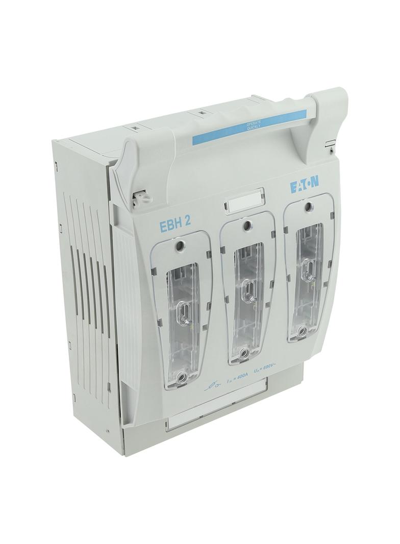 Rozłącznik bezp. poziomy 400A AC 690V NH2 AC23B 3P IEC montaż na płycie montaż śrub. (M10) EBH2O3TM1
