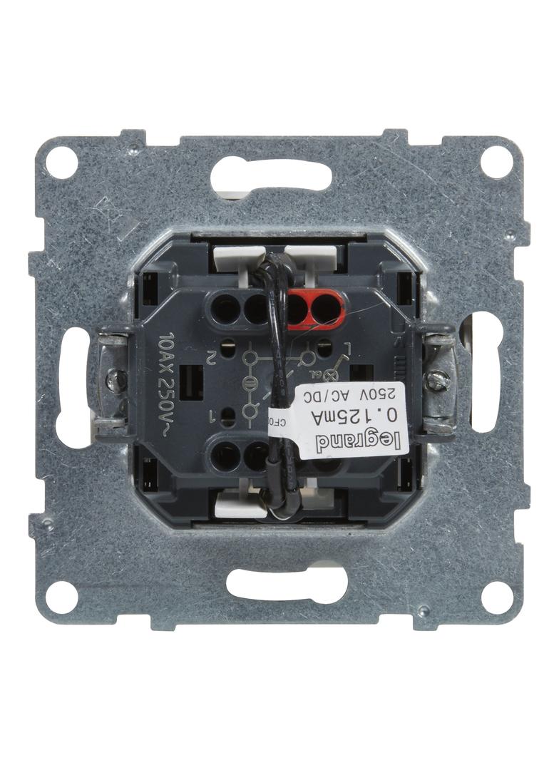 SUNO - Łącznik schodowy z podświetleniem - 10 AX - 250 V~ - zaciski automatyczne, Biały, Legrand