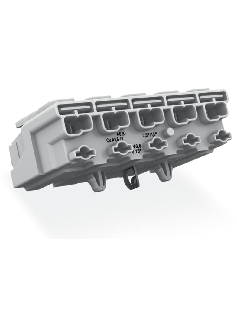 złączka zasilająca 5-biegunowa ze stopkami ze styk. PE