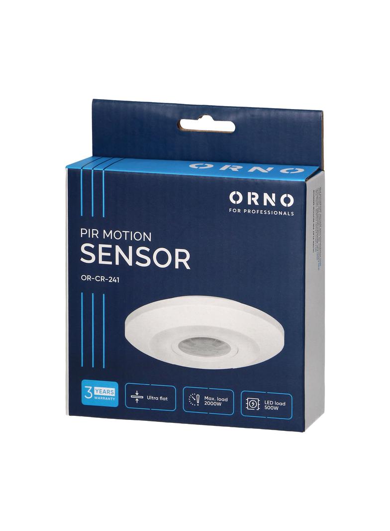 Czujnik ruchu 360 st. IP20 2000W ultra płaski - 2,5cm OR-CR-241 ORNO