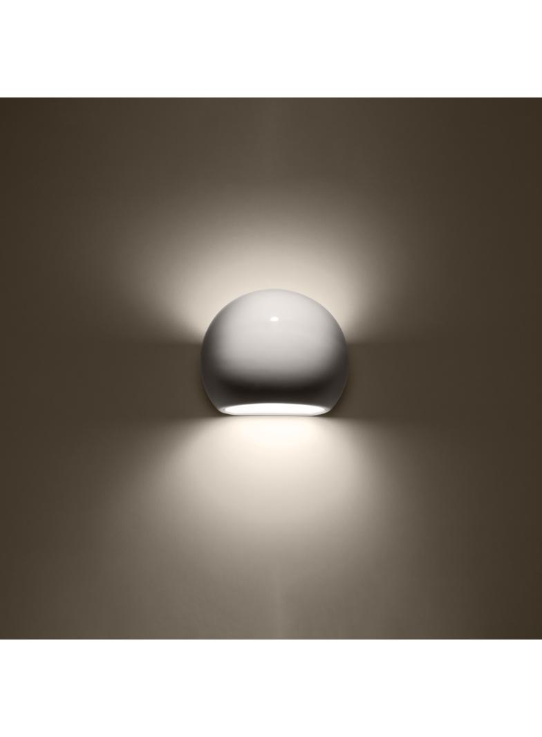 Sollux Kinkiet lakierowany GLOBE biały połysk SL.1026