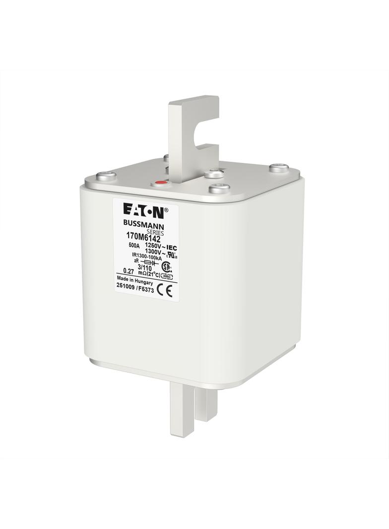 500A 1250V 3/110 aR INDICATOR FUSE Wkładka szybka 500A AC 1250V rozmiar 3 76x90x139 mm aR D 170M6142