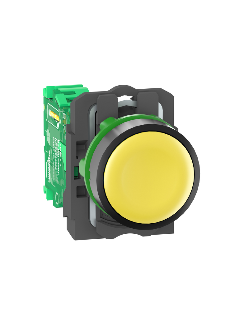 Harmony XB5 Główka bezprzewodowego i bezbateryjnego przycisku z nadajnikiem, Żółta, Plastikowa