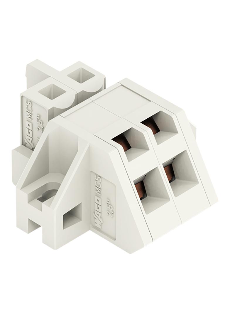 Gniazdo MCS‑MIDI Classic kątowe 2‑biegunowe jasnoszare raster 5mm 721‑302/031‑000 /100szt./ WAGO