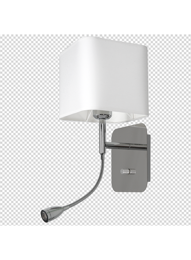 Milagro kinkiet Napoli E27 + LED 1W 90lm 4000K biały/chrom ML63600