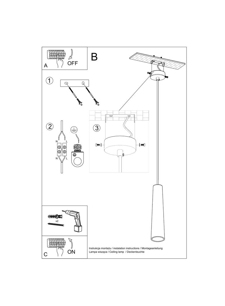 Sollux Lampa wisząca ceramiczna ELECTRA SL.0845